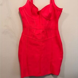 Iris Vibrant Red Mini Dress